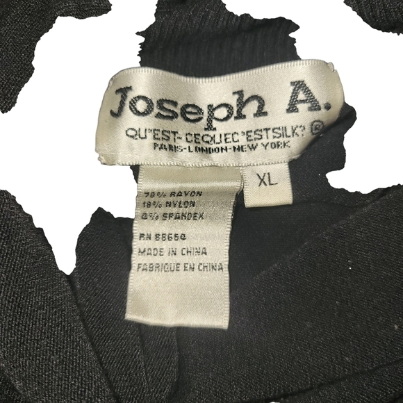 Joseph A Turtleneck Sweater Xl Black - Picture 2 of 2